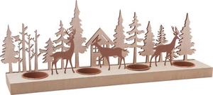 "Porta luces de té VBS ""Ciervos en el bosque"" - Imagen 1 de 3