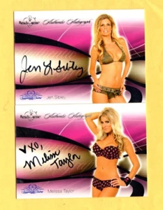 Tarjeta automática Melissa Taylor & Jen Sibley 2008 Signature Series Benchwarmer 2 - Imagen 1 de 2