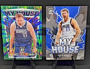2023 Donruss Optic My House Green Shock SP Luka Dončić #1 + 2022 My House #3 [2] - Picture 1 of 6