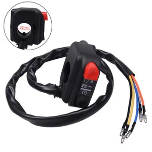 1PC Motorcycle Bar Ignition Switch On Off Starter Engine Start Push Button 22mm - Picture 1 of 12