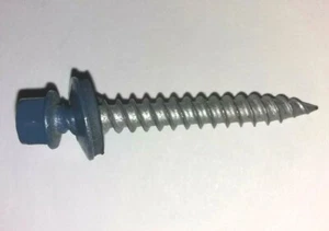 Tornillo de revestimiento/techo de metal azul galería de 10x 2", madera - Imagen 1 de 3