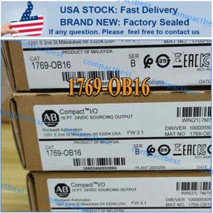 New Allen-Bradley 1769-OB16 AB 1769OB16 /B CompactLogix 16 Pt 24VDC D/O Module - Picture 1 of 7