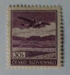 Sello de correo aéreo de Checoslovaquia, 1939, sc#C18, como nuevo, LH, OG - Imagen 1 de 2