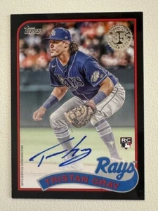 2024 Topps Update Tristan Gray RC Black 1989 Design Auto /199 #89BA2-TG - Picture 1 of 2