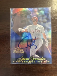 1997 Flair Showcase - Juan González #19 Row 1 IP Autograph - Picture 1 of 2