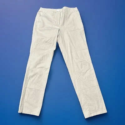 Брюки женские J Jill размер 8 бежевые китайские повседневные средняя посадка 32x30 - Изображение 1 из 4