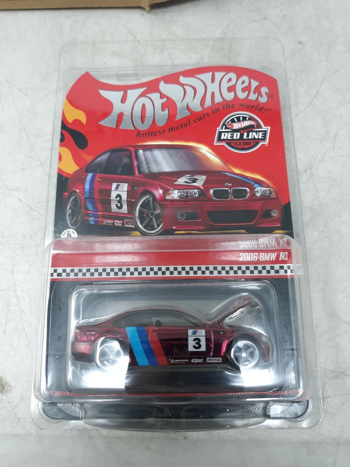 BMW M3 Spectraflame Red 2006 Hot Wheels RLC | Exclusivo Red Line Club | Fundido a presión Foto 1 de 4