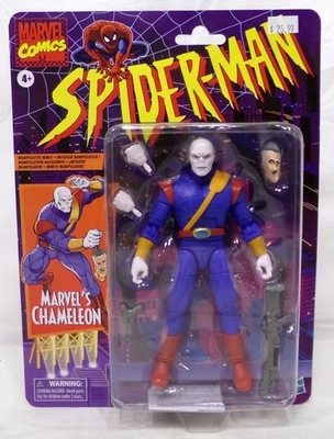Figura retro Hasbro Marvel Legends Spider-Man 2025 camaleón 6" nueva Foto 1 de 4