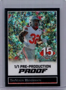 Treveyon Henderson 2025 Foglia Nazionale 1/1 Prova di Pre Produzione - Foto 1 di 1