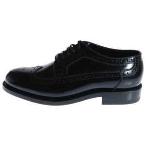 Celine Donavan Medaillon Budapester Leder Derby elegante Schuhe schwarz Damen - Bild 1 von 6