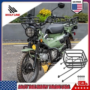 WOLFLINE Front Basket For Honda Trail 125 CT Hunter Cub Lugguage Rack Carrier - Picture 1 of 16