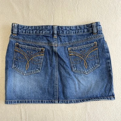 Falda mini jean micro Y2k talla 4 tiro bajo indie hada grunge azul marino antiguo vintage Foto 1 de 4