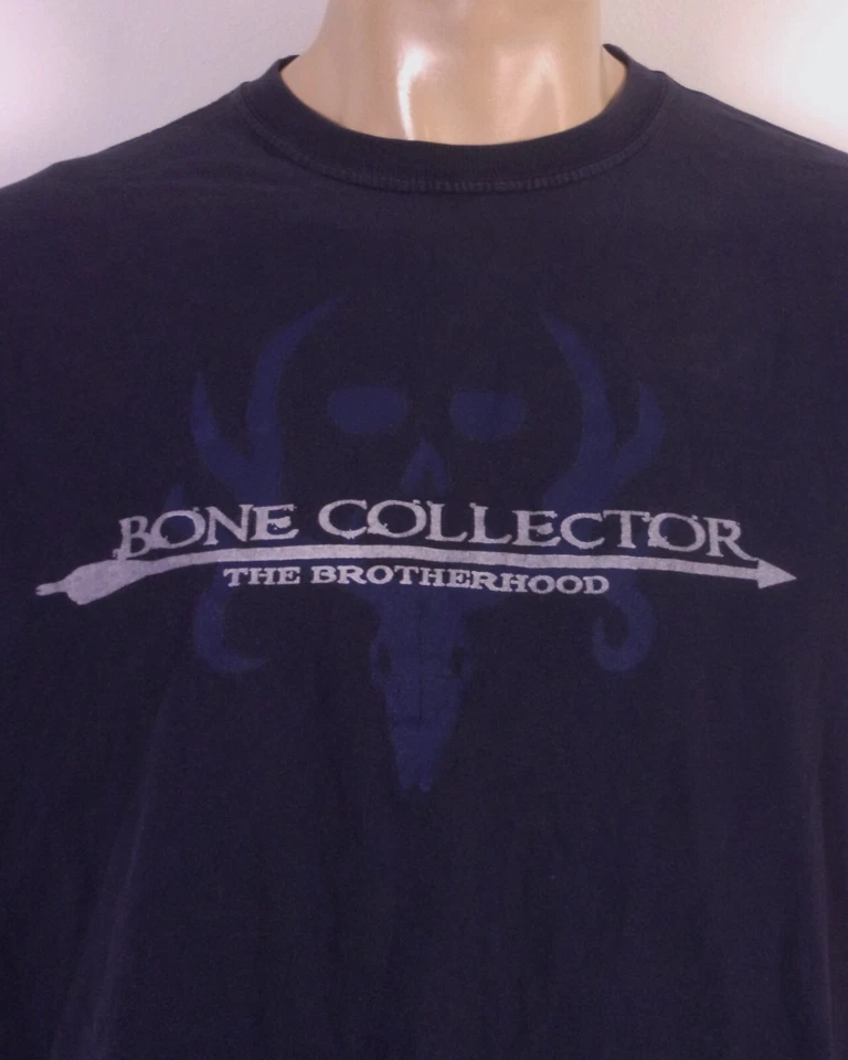 vintage 90s 00s Y2K Bone Collector The Brotherhood T-Shirt Hunting SZ XL - Image 1 of 4