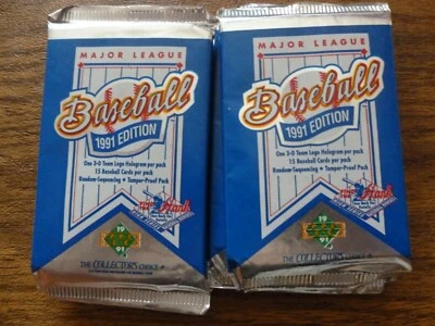 6 Packs 1991 Upper deck Baseball Find the Hank    105 cards - Image 1 of 4