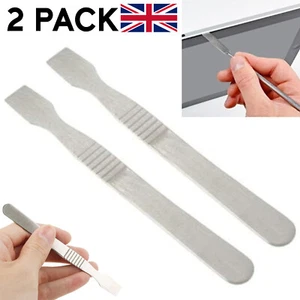 2 X METAL PRY SPUDGER TOOL FOR APPLE IPHONE MOBILE PHONES TABLET LAPTOP - Picture 1 of 4