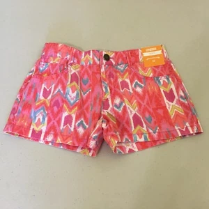 NWT Gymboree Girls Shorts Summer Pink Ikat Adjustable waist 5,6,10,12 - Picture 1 of 2