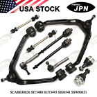 4WD 10pc Front Control Arm Kit Ball Joint Tie Rod for Chevy Silverado 1500 99-06