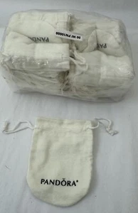 Authentic Pandora ONE (1) Anti Tarnish White Gift Pouch 4" x 3" - Picture 1 of 3