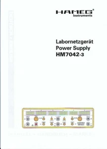 HAMEG Bedienungsanleitung user manual für HM 7042-3 Copy - Picture 1 of 1