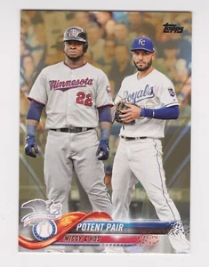 2018 Topps Baseball Series 1 Gold Parallel Checklist Potent Pair #262 - Picture 1 of 2