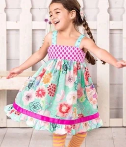 Matilda Jane Heads Up Seven Up Dress Girls Size 10 New In Bag Spring Easter - Picture 1 of 4
