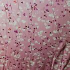 Mauve Pink Floral   Stretch Jersey  60" Wide      Sold By the Yard