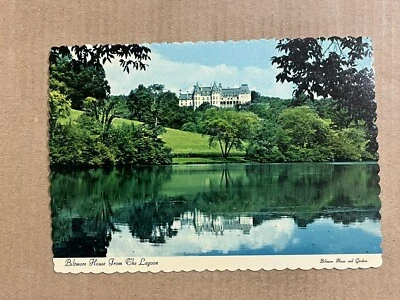 Postcard Asheville North Carolina Biltmore House Lagoon Scenic Grounds NC - Image 1 of 2