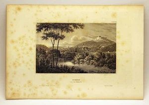Gravure originale sur acier - Cobourg du côté sud - vers 1850 tableau graphique - Photo 1/2