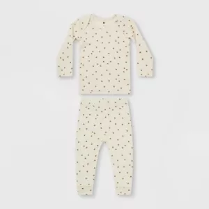 Q by Quincy Mae Toddler Ribbed Striped Short Sleeve IRomper, Size 3-6 Months - Picture 1 of 3