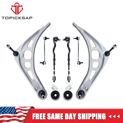 Brazos de control inferiores delanteros 8 piezas y extremo de varilla de amarre para BMW 320i 325i 328 330i 1999-08 Foto 1 de 4