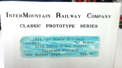 Intermountain Railway 9423  O Scale Kit MIDLAND RAILWAY USRA 55-Ton 2-Bay Hopper - Image 1 of 4