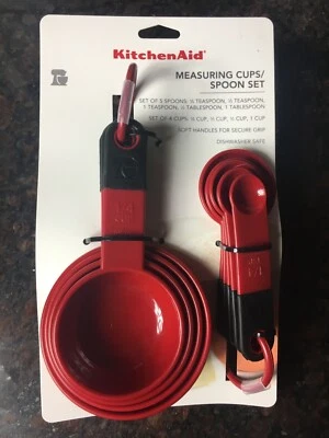 Kitchen Aid Measuring Cups and Spoon Set New - Image 1 of 2