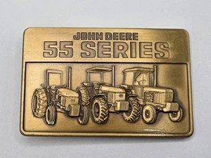 John Deere 55 Series Take the Advantage January 1987 Belt Buckle - Picture 1 of 11