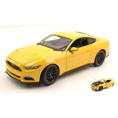 FORD MUSTANG GT 2015 YELLOW 1:18 Maisto Auto Stradali Nouveau modèle - Photo 1/3