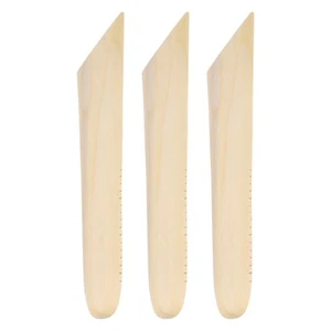 3pcs Pottery Ribs 19.8cm x 3.3cm Wooden Clay Ceramic Sculpting Tools - Picture 1 of 5