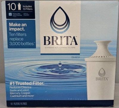 Brita Standard Replacement Water Filter 10-Pack Model 987554 - Image 1 of 4