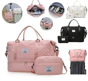 Sporttasche Damen Frauen wasserdicht groß Wochenende Reise Reisetasche Seesäcke Gepäck - Bild 1 von 30
