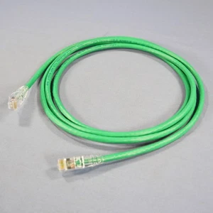 Leviton Cat 6+ Cable Green 7' Extreme Ethernet LAN Patch Cord Cat6 7 Ft 6D460-7G - Imagen 1 de 6
