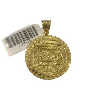 Colgante con dije de oro amarillo real de 10k Última Cena 10KT Foto 1 de 4