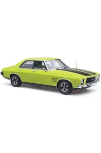 Carlectables 1/18 Holden HQ Monaro GTS Sedan Barbados Green Black Stripes #18839 - Picture 1 of 10