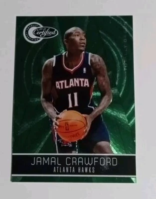 2010-11 Panini Totally Certified Jamal Crawford Atlanta Hawks Green Emerald 5/5 - Image 1 of 2
