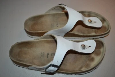 Birkenstock Womens Gizeh Buckle Sandal White US11 M EU42 - Image 1 of 4