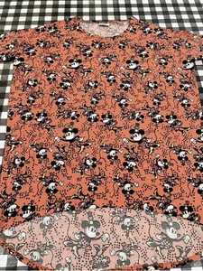Camisa túnica LuLaRoe M Disney Irma mediana Minnie Mouse vintage melocotón #728 - Imagen 1 de 6