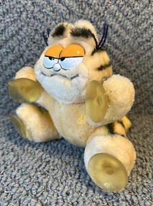 VTG 1981 Dakin GARFIELD “I'm Climbing The Walls For You”Plush w/ Suction Cups - Picture 1 of 7
