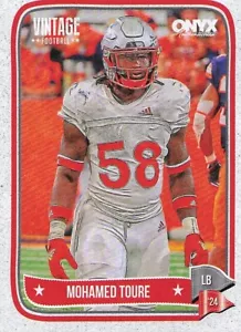 2024 Onyx Authenticated Vintage Football, Mohamed Toure, Rutgers U - Foto 1 di 2