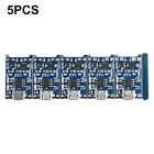 5 X Lithium Charger Board Module With Battery Protection, Micro Usb 5V 1A