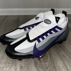 Nike Vapor Edge 360 Pro Football Cleats Black Purple DV0778-006 Men's Size 13.5 - Picture 1 of 7