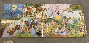 Vintage 1965 Walt Disney Advertising Poster Golden Books 11" x 25 1/2" - Picture 1 of 6