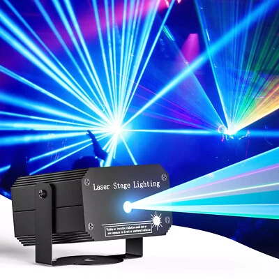 Laser Projektor Muster Lichteffekt RG DJ Disco LED Bühnenbeleuchtung Partylicht - Bild 1 von 4