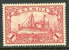 Germany 1900 Samoa 1 Mark Carmine Yacht Unwmk Scott #66 Mint X387